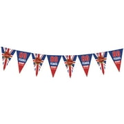 YSABOXS VE Day 80th Anniversary Bting, VE Day 80th Anniversary Flag 2025 Celebration Dections VE Day Bting Banner, 80 Years Victory in Europe Flag
